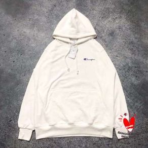 SWEATER HOODIE CHAMPION - LOGO TEXT SAMPING