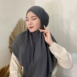 Hijab Bergo Maryam Full Plisket Lidi PREMIUM / Jilbab plisket