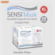 Sensi Masker Duckbill XL / Muka 4Ply Double Filter SENSI 1 BOX 50 Pcs