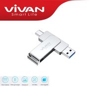 flasdisk hp flashdisk vivan voc164 64gb type-c dan usb3.0 dual interfa