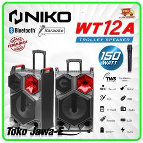 niko wt 12a/speaker portable niko 12 inch - free mic 1bh