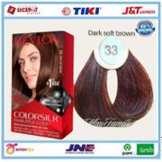 cat rambut revlon colorsilk 33 dark soft brown hair color