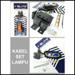 Blitz Kabel Set 2 Relay Bosch Lampu H4