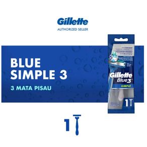 Gillette Blue 3 Alat Cukur Simple 2 x 1 pcs