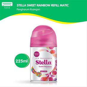Stella Matic Premium Sweet Rainbow 225ml Refill  Pengharum Ruangan