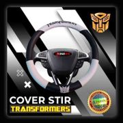 Cover Stir Sarung Setir Mobil Steering Wheel Cover Motif Transformers Anti Licin Universal 38 CM