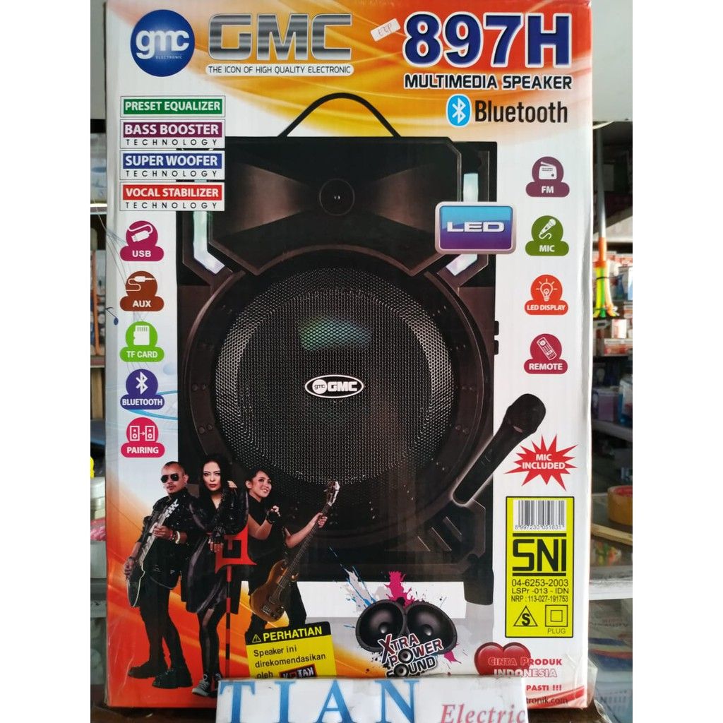 speaker portable gmc 897h