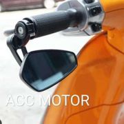 SPION BAR END CAFE RACER SPION JALU CNC OVAL UNIVERSAL