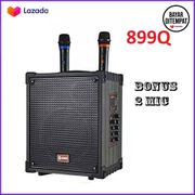 SPEAKER PORTABLE BLUETOOTH GMC 899Q Ukuran 8 inch - FREE MIC 2 Bh new