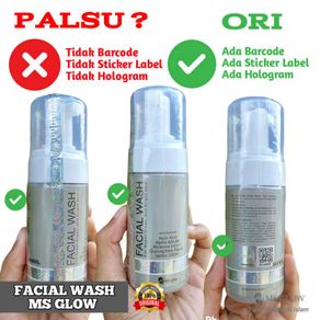 Facial Wash Ms Glow Sabun Cuci Muka Acnes Face Wash Foam 100ml Wajah Acne