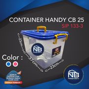 shinpo sip 133-3 handy container box dgn handle cb 25 liter (by gojek)
