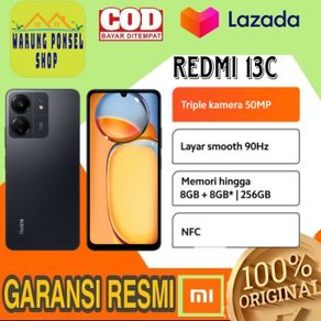 Xiaomi Redmi 13C nfc Ram 6+128 dan Ram 8+256  Produk Dijamin 100%  baru original dan Garansi Resmi