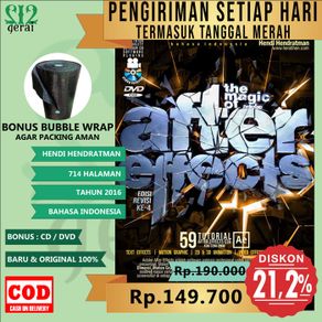 termurah original buku the magic of adobe after effect+dvd - tidak disampul