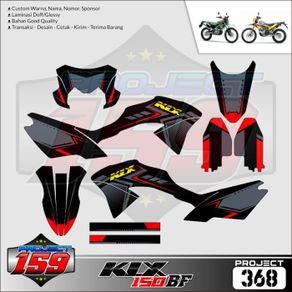 decal motor klx 150 bf - project 368 supermoto livery